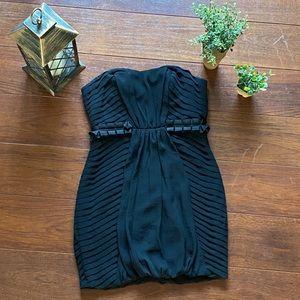 NWOT BCBGeneration Strapless Black Cocktail Dress